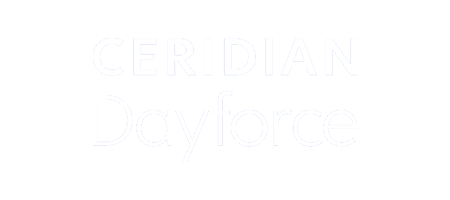 Logo of Ceridian Dayforce Full White