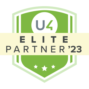 Unit4 Elite Partner 2023, transparent background